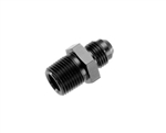 6AN To 3/8NPT Black Straight Male Adapter