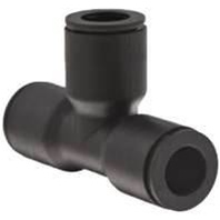 Black Nylon Tee Fitting - 1/4" Poly(Airline)